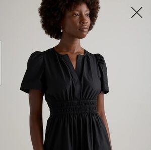 Quince Organic Poplin Tiered Maxi Dress